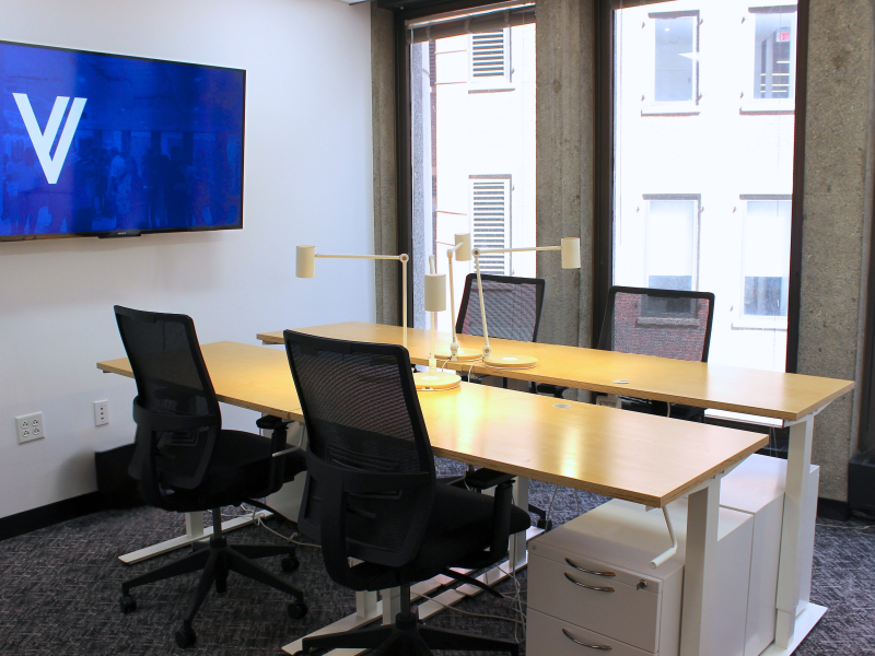 Window Office with 5 Desks